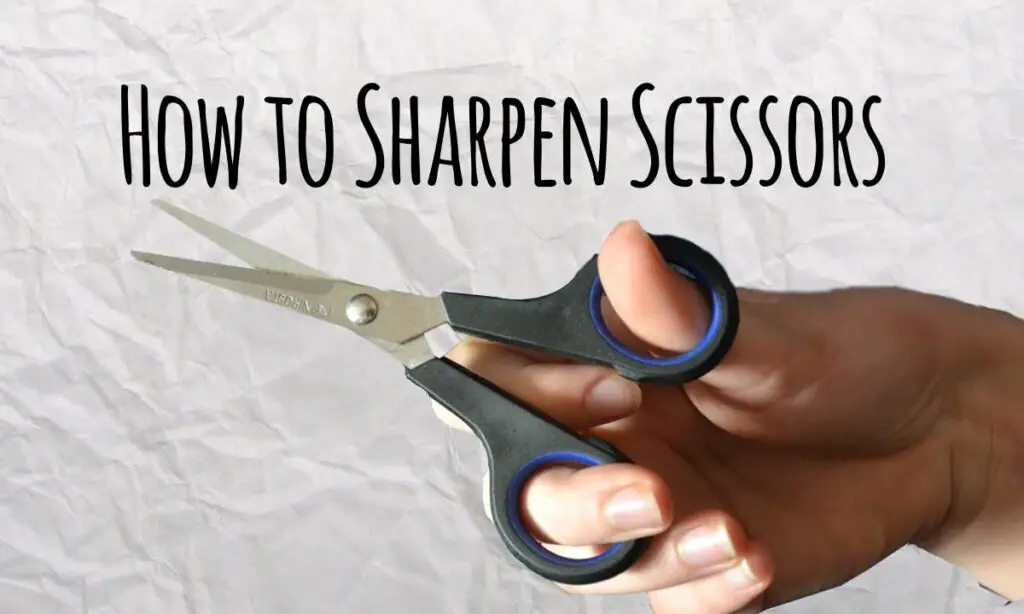 how to sharpen scissors with a knife sharpener