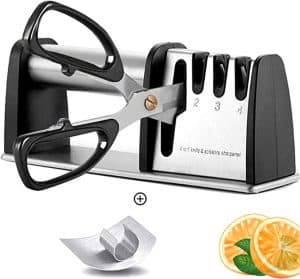 Knife Sharpeners, Best 4 in 1 Manual Kitchen Knives