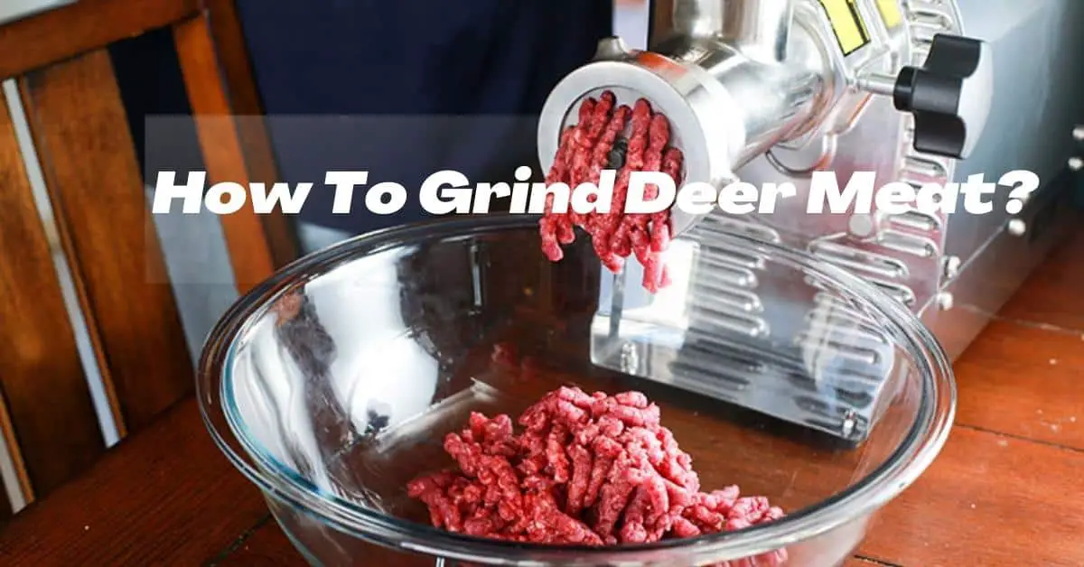 How to grind deer meat