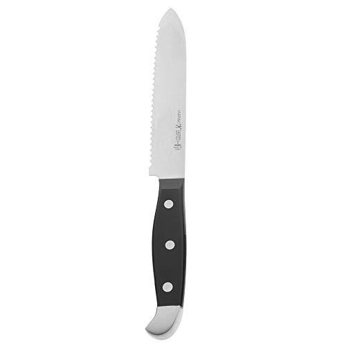 HENCKELS Statement Razor-Sharp 5-inch Serrated Utility Knife, Tomato Knife, German Engineered