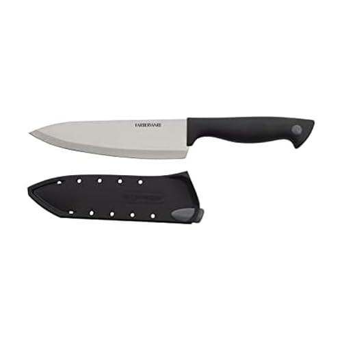 Farberware Edgekeeper 6-Inch Chef Knife with Self-Sharpening Blade Cover