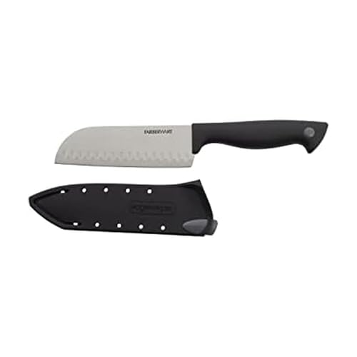 Farberware Edgekeeper 5-Inch Santoku Knife with Self-Sharpening Blade Cover