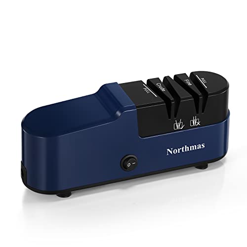 Northmas Knife Sharpener, Professional Electric Knife Sharpener for Home Use, 2 Stages for Quick Sharpening & Polishing