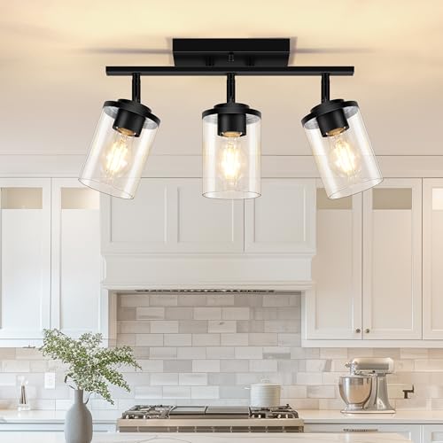 FadimiKoo 3-Lights Semi Flush Mount Ceiling Light