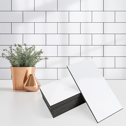 StyloVue 100 Pieces Peel and Stick Backsplash for Kitchen