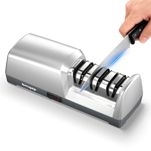 Knife Sharpener Electric for Kitchen - 3-Stage Kitchen Knife Sharpener