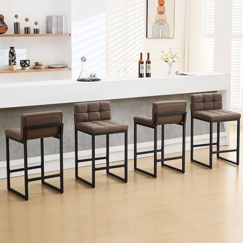 FIRAVOE Counter Height Bar Stools Set of 4