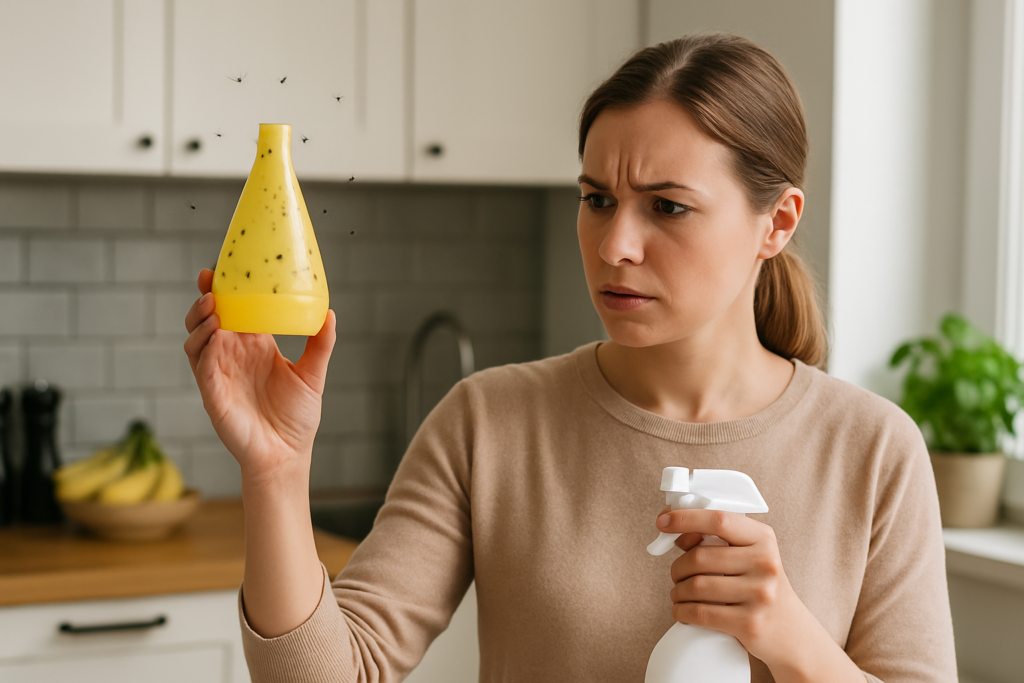 how can i get rid of gnats in the kitchen