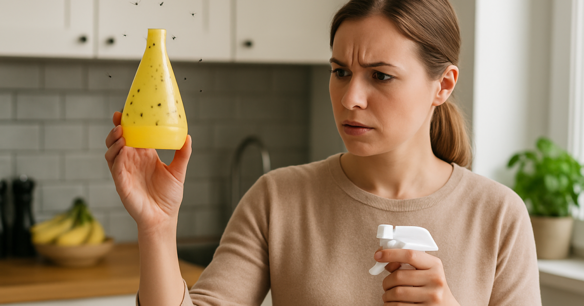 how can i get rid of gnats in the kitchen