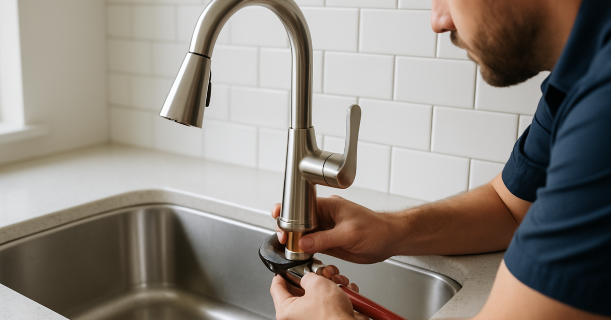 how do you install a kitchen faucet