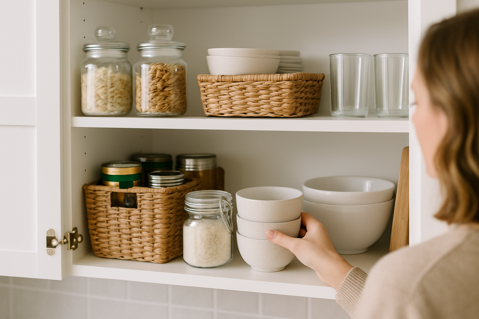 how to arrange your kitchen cupboards