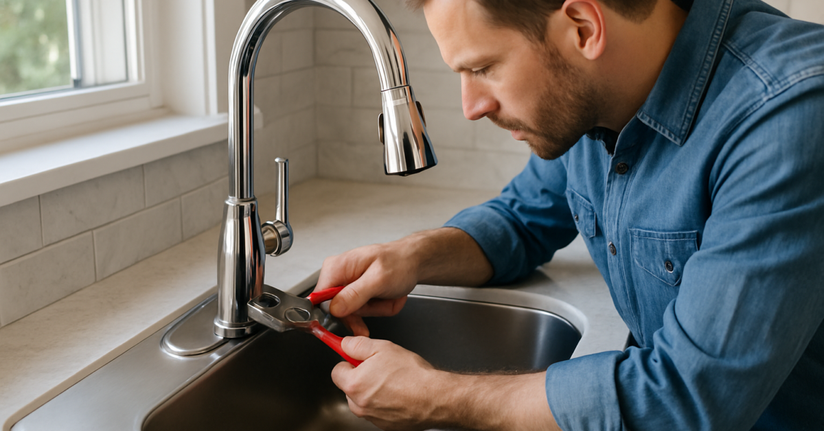 how to change out a kitchen faucet