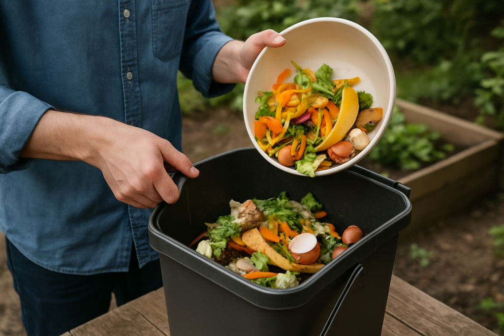 how to make compost at home with kitchen waste
