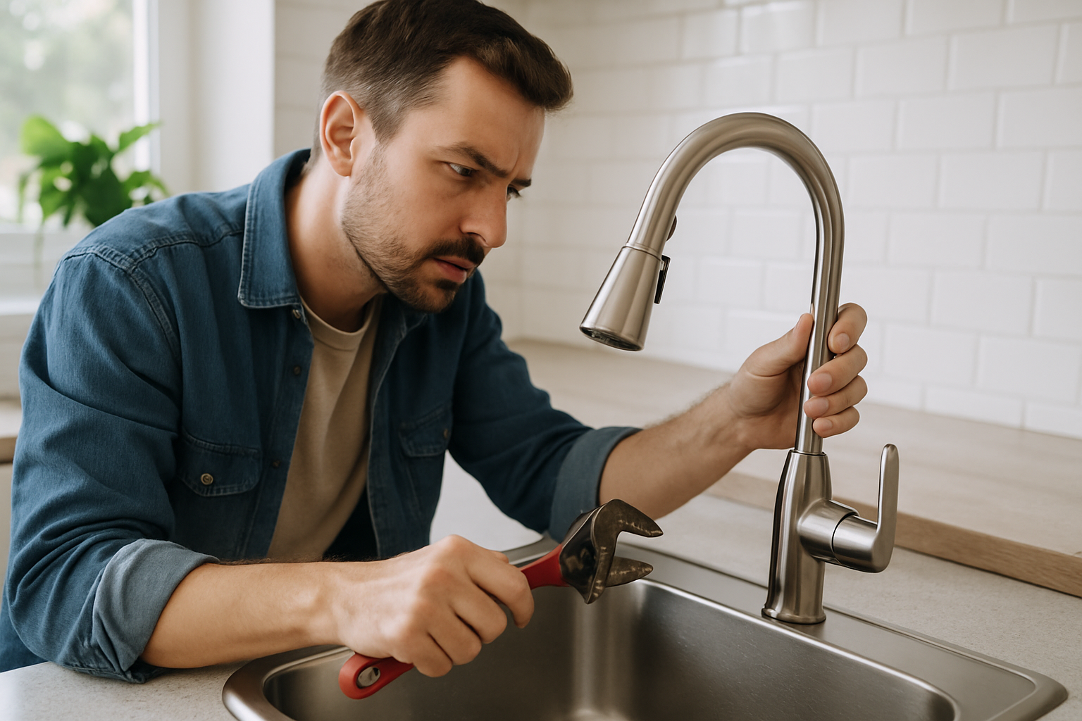 how to replace a kitchen faucet