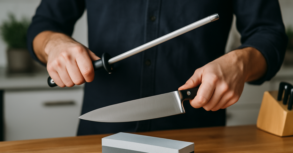 how to sharpen kitchen knives