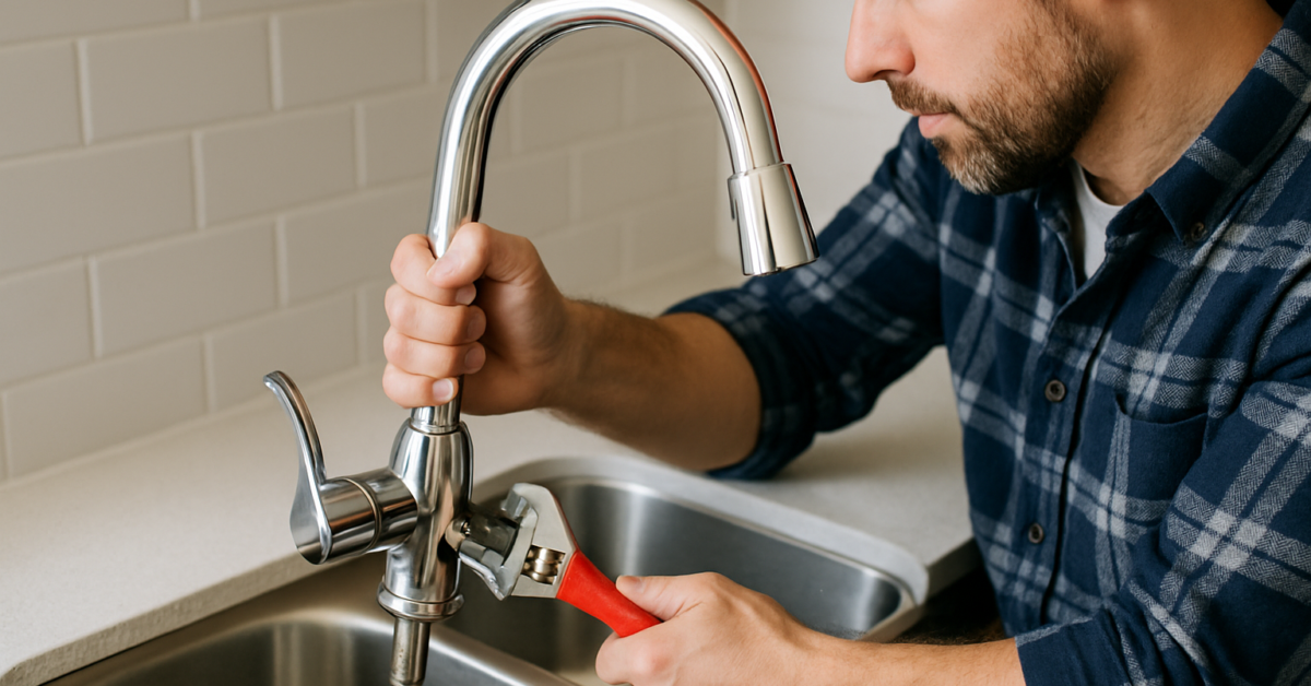 how to take out a kitchen faucet
