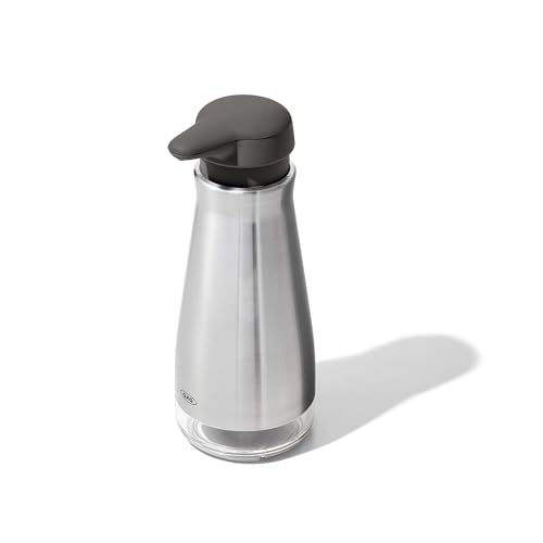 OXO Good Grips Stainless Steel Soap Dispenser, Kitchen and Bathroom Accessories