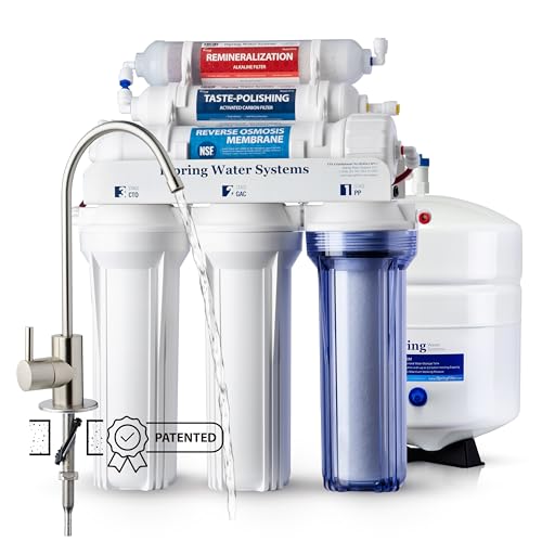 iSpring RCC7AK, NSF Certified, 75 GPD, Alkaline 6-Stage Reverse Osmosis System