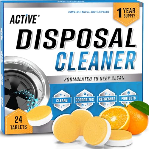 Garbage Disposal Cleaner Deodorizer Tablets - 24 Pack