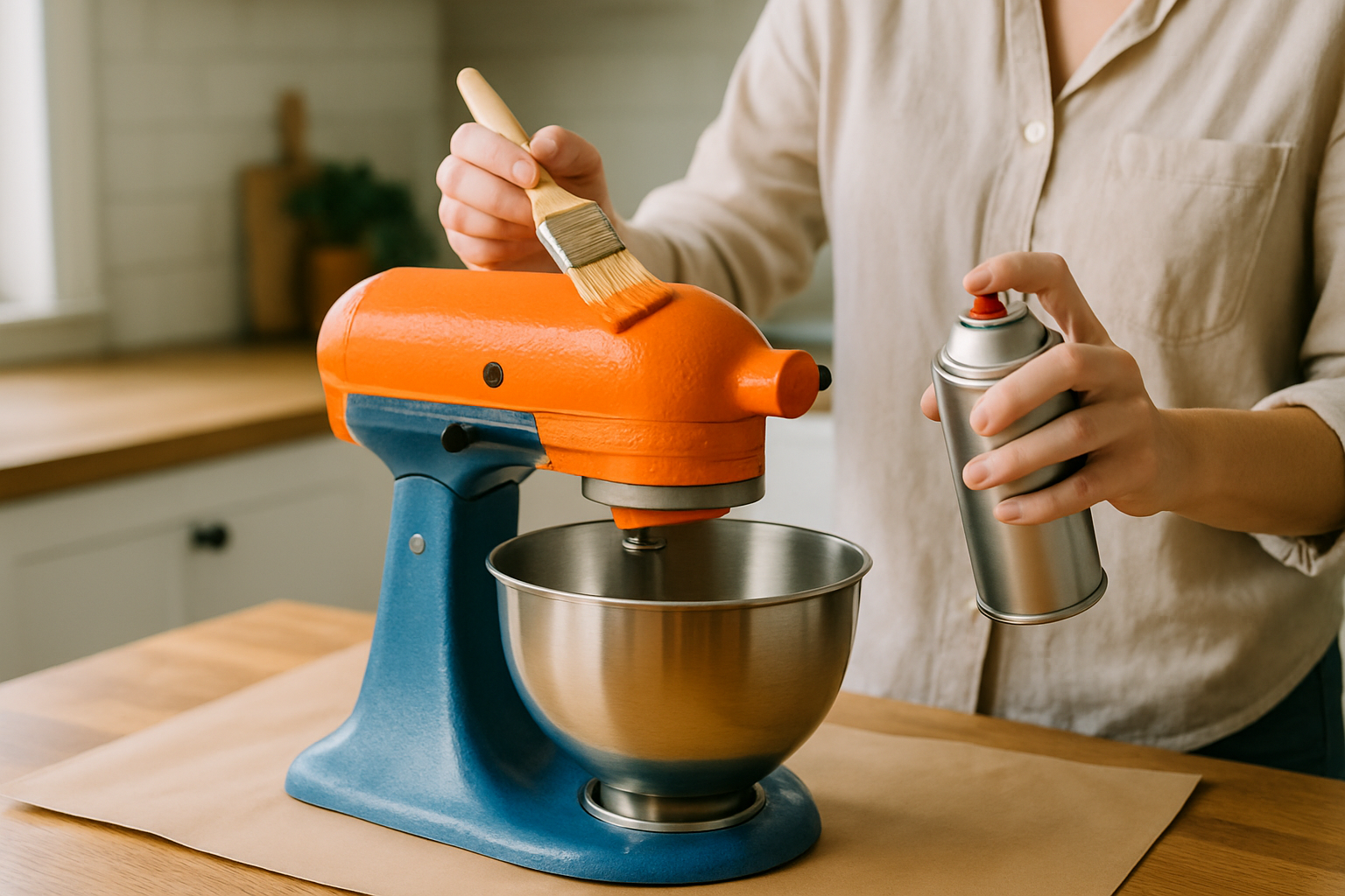 can i paint my kitchen aid stand mixer