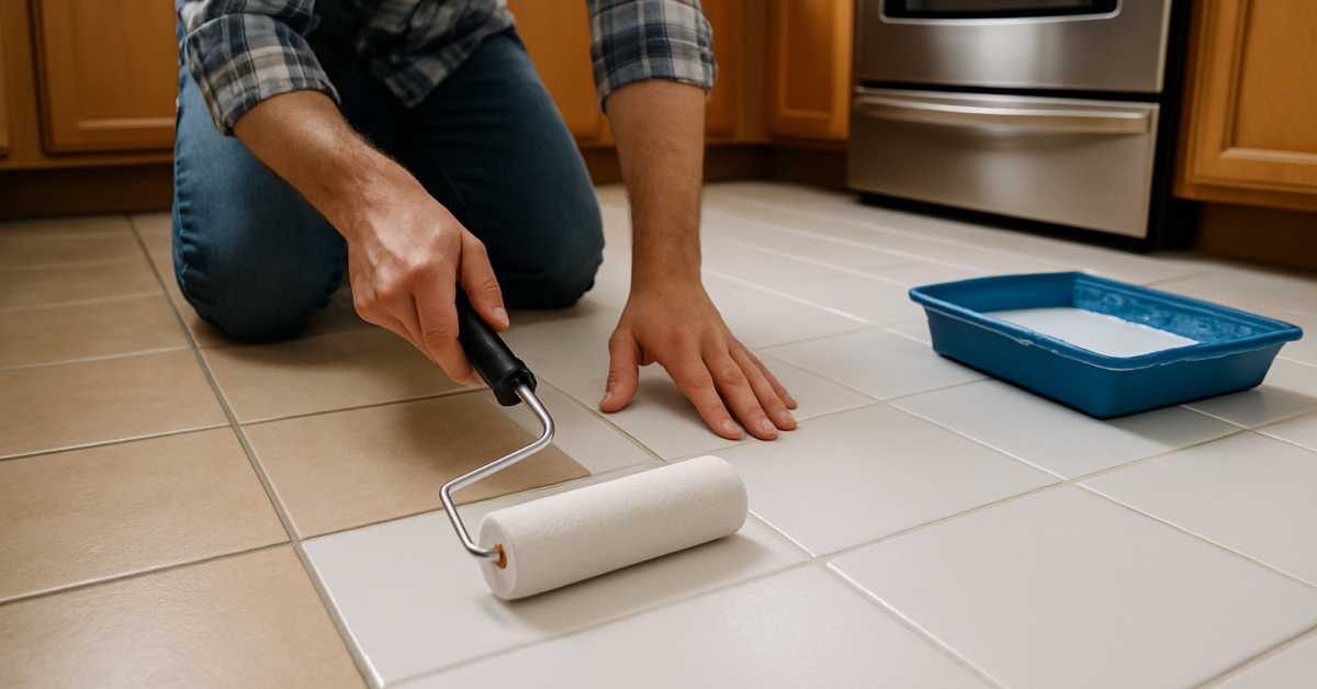 can i paint my kitchen floor tiles
