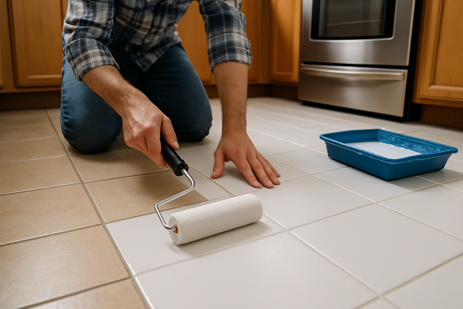 can i paint my kitchen floor tiles