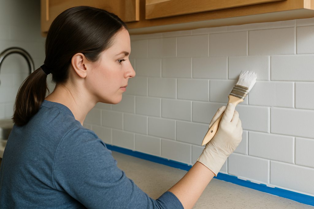 can i paint my kitchen tile backsplash