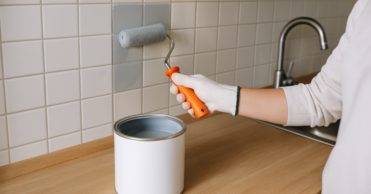 can i paint my kitchen tiles