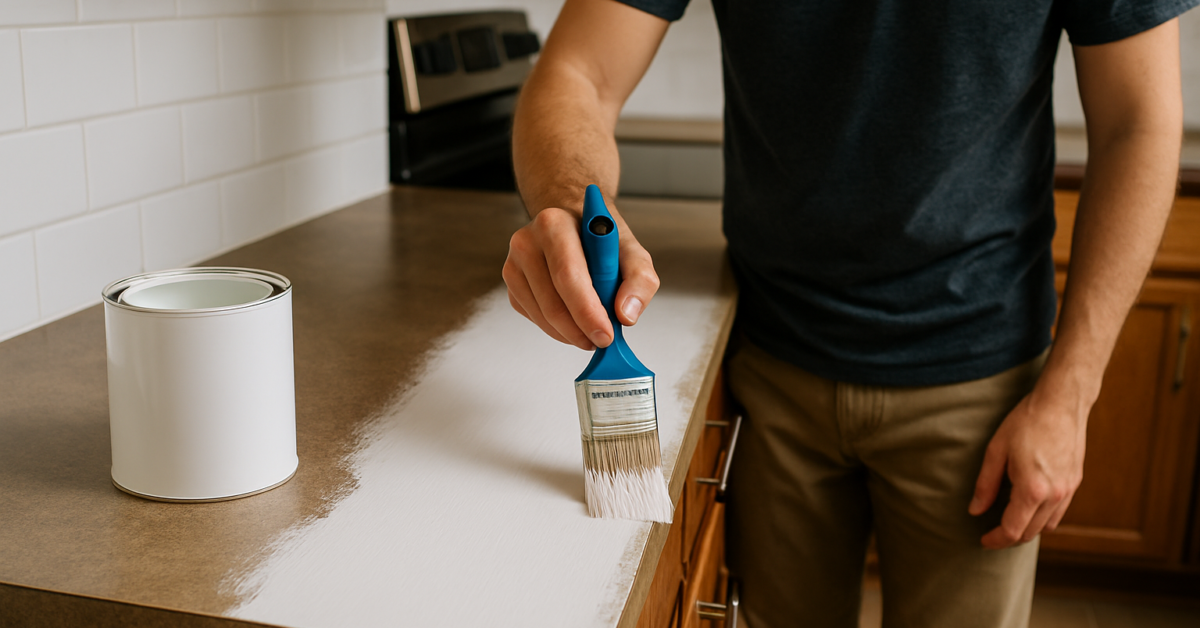 can i paint my laminate kitchen countertops