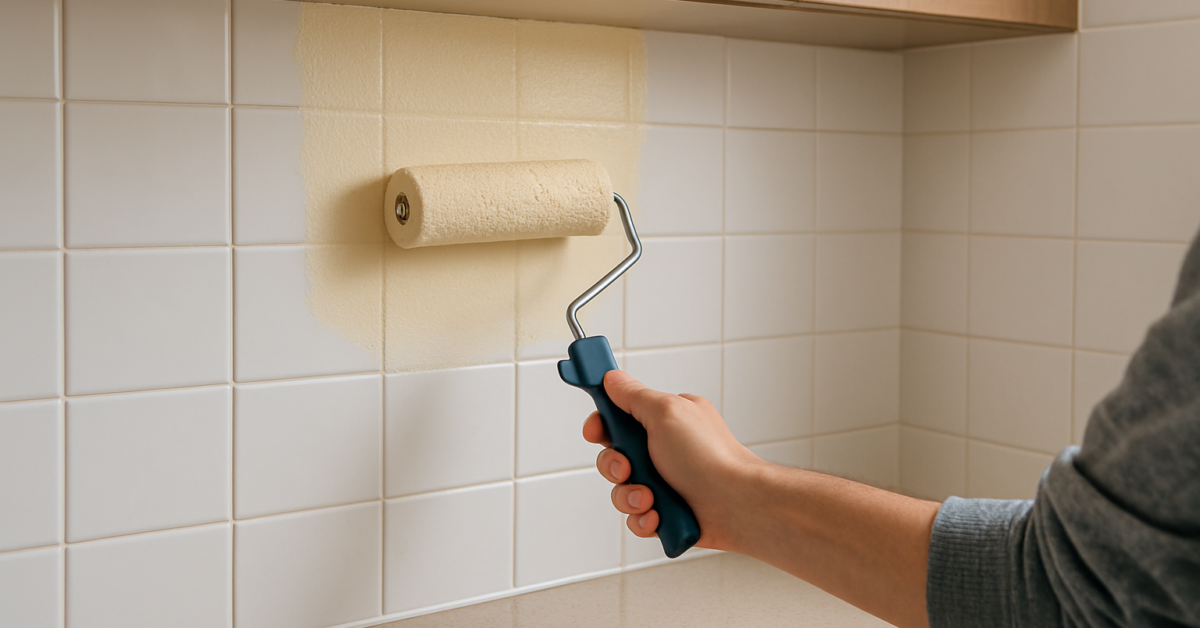 can i paint over kitchen tiles