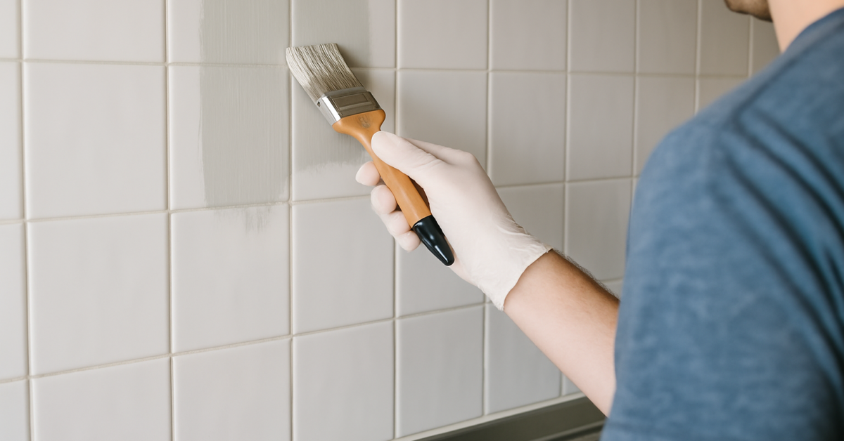 can i paint over kitchen wall tiles