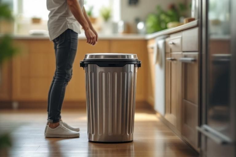 how big is a kitchen trash can