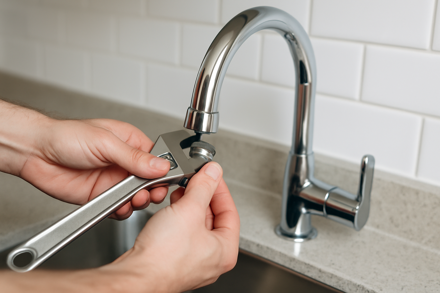 how to remove aerator on kitchen faucet