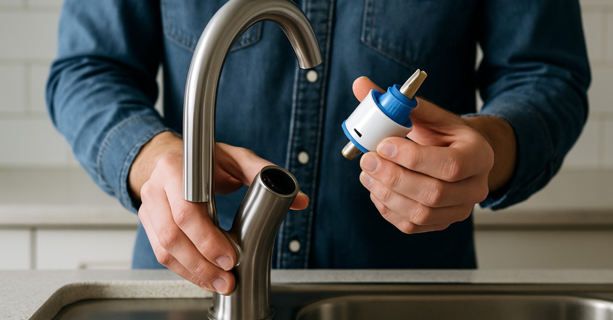 how to remove kitchen faucet cartridge