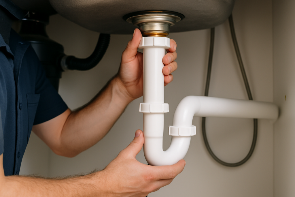 how to replace kitchen sink drain pipe