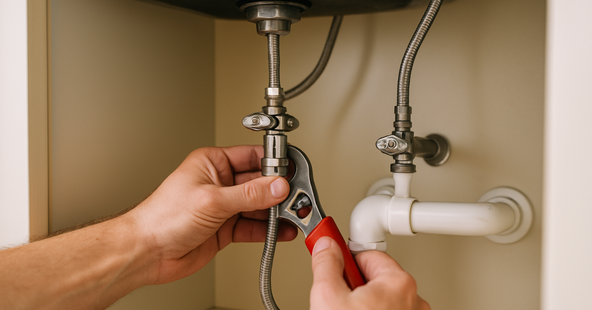 how to replace kitchen sink shut off valve