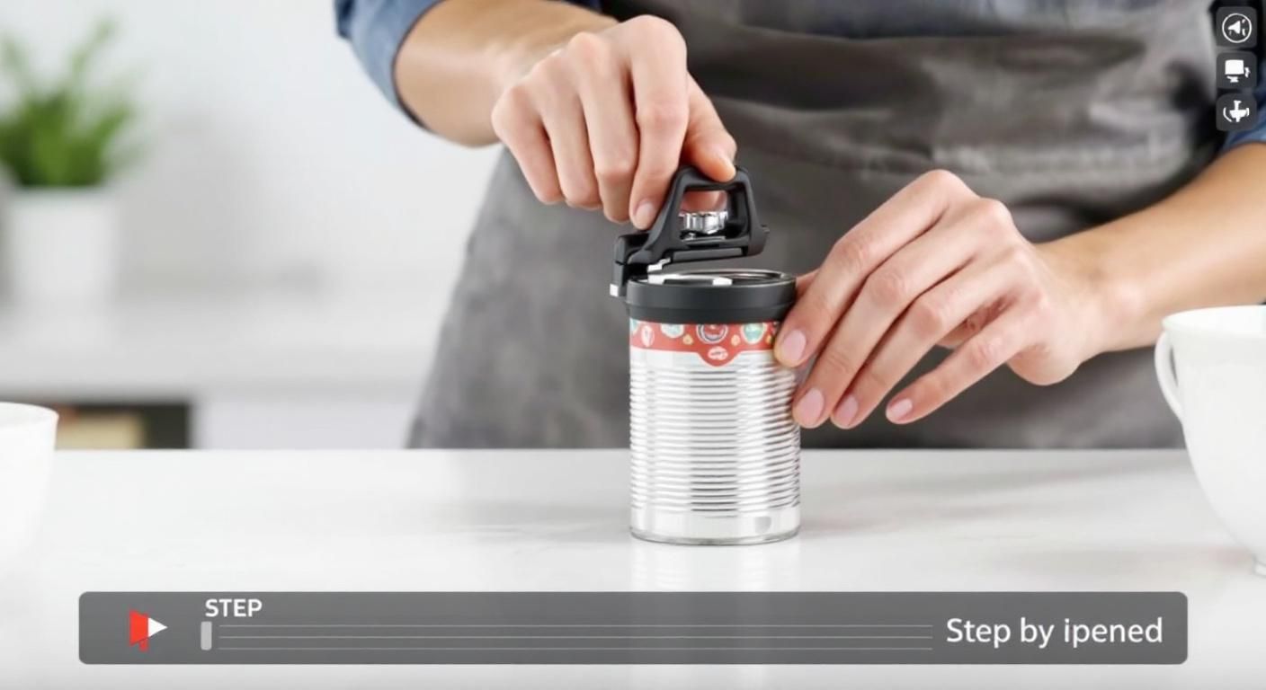 how to use kitchen mama can opener