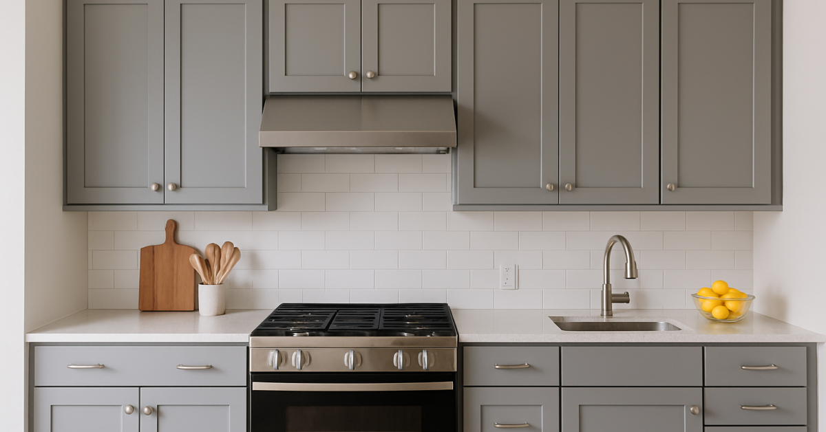 what color walls with grey kitchen cabinets