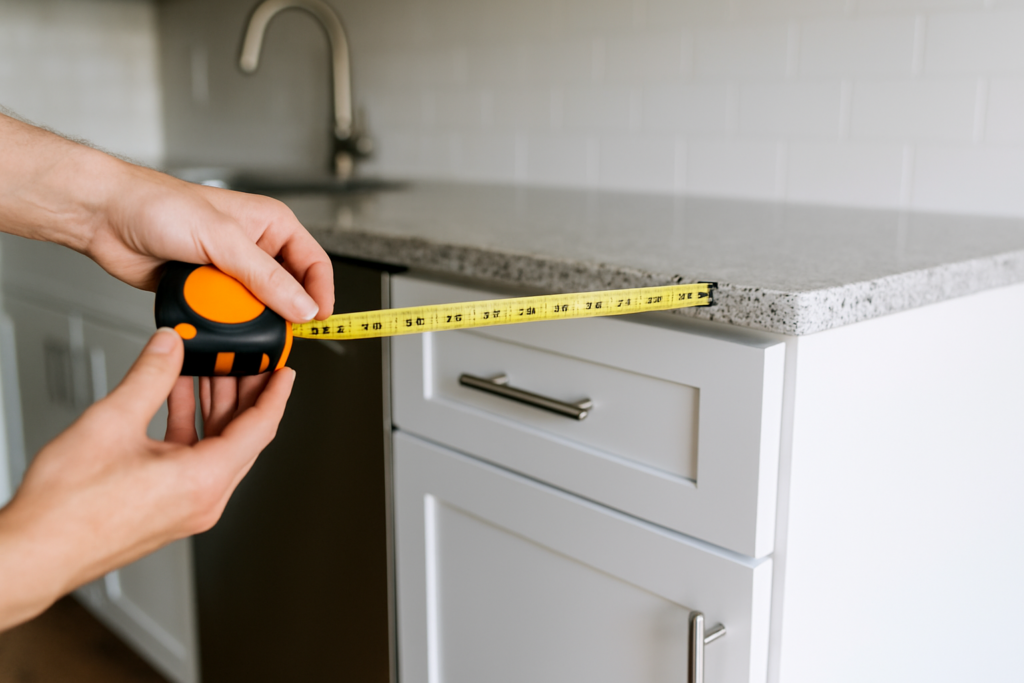 what is the depth of kitchen cabinets