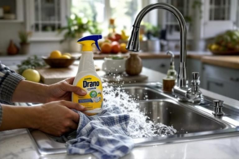 can you use drano in kitchen sink with garbage disposal