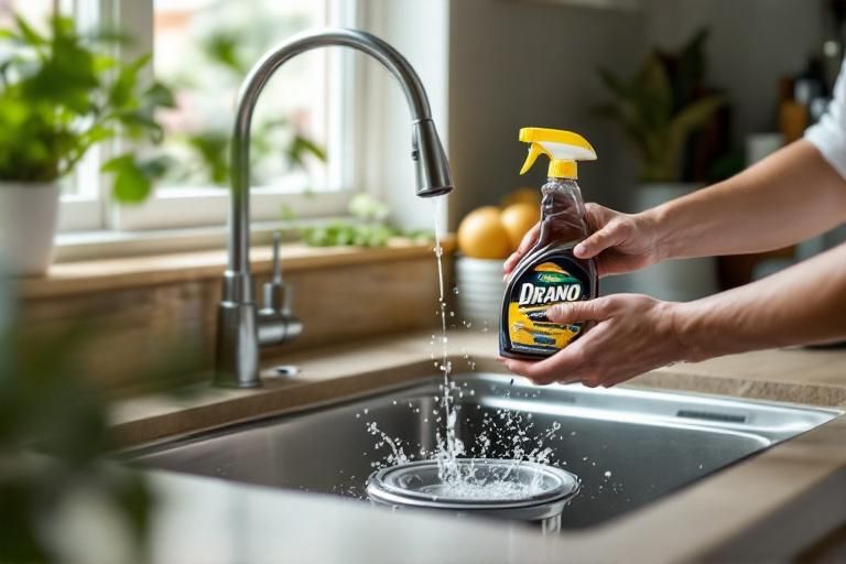 can you use drano in kitchen sink with garbage disposal