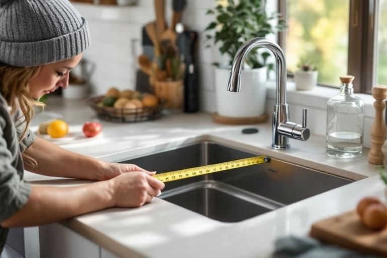 how do you measure a kitchen sink