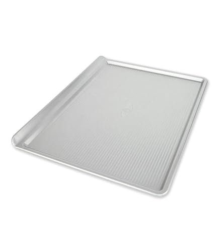USA Pan Bakeware Cookie Sheet, Large, Warp Resistant Nonstick Baking Pan, Made in the USA from Aluminized Steel, Silver