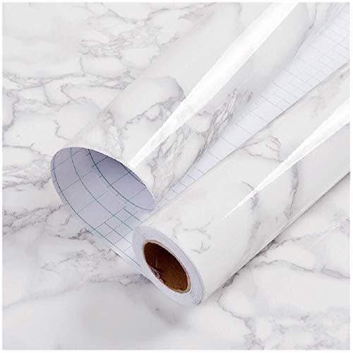 practicalWs Marble Paper Granite Gray/White Roll