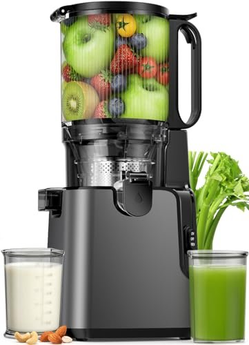 Juicer Machines with 5.8" Large Chute, 2-in-1 Cold Press Juicer