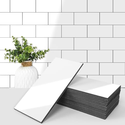 Art3d 102-Piece Peel and Stick Wall Tile for Kitchen Backsplash