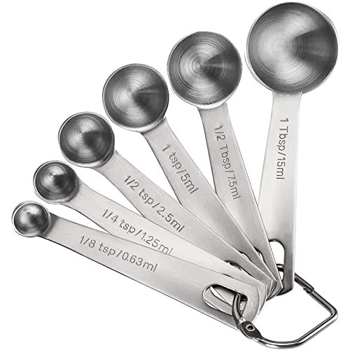 Measuring Spoons, Premium Heavy Duty Stainless Steel Measuring Spoons Cups Set
