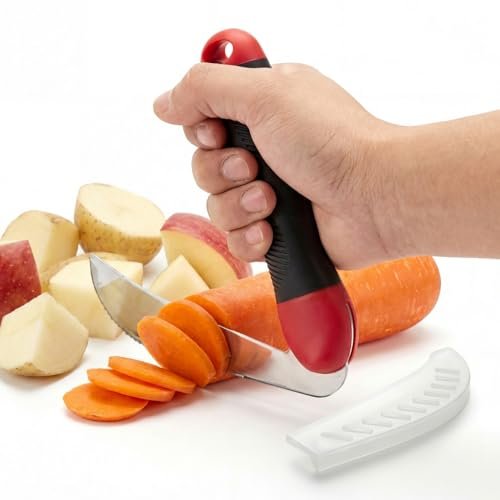 Ergonomic Adaptive Kitchen Knife with Angled Handle