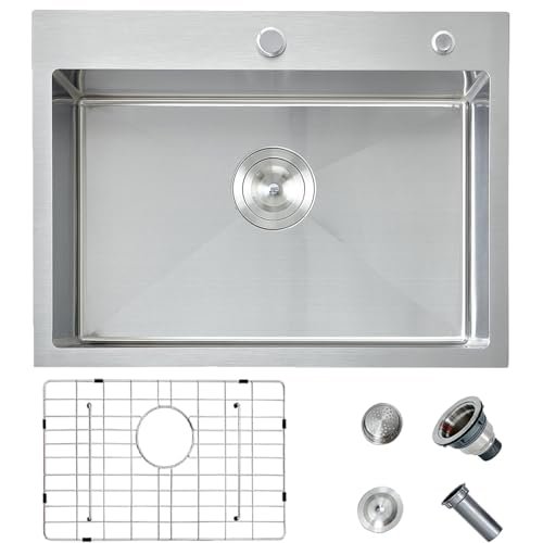 HOTIS 24 x 18 Inch Drop In Kitchen Sink
