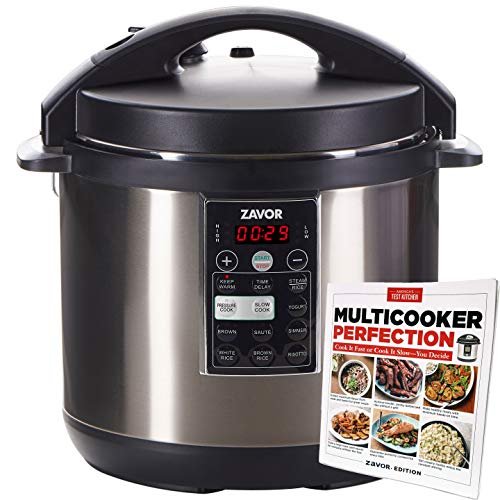Zavor LUX 8 Quart Multi-cooker with America's Test Kitchen Multicooker Perfection Cookbook